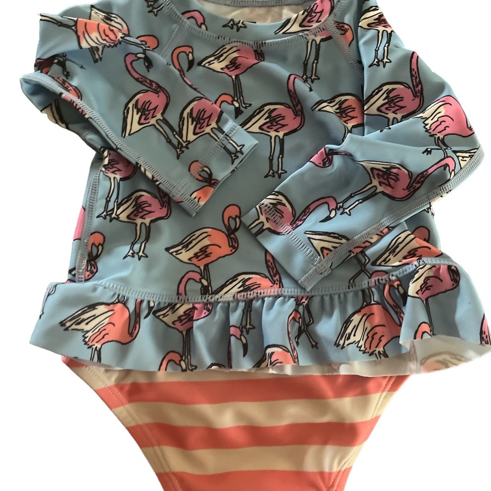 Rash guard and bottom by Tea. 6-9 month baby girl